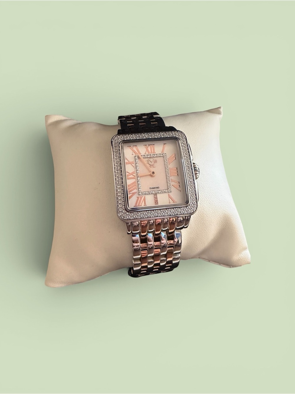 GV2 Women’s Padova Swiss Diamond Square Watch 28.5mm - 0.014 ctw
